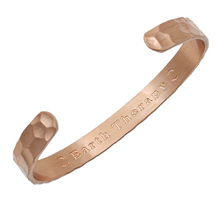 Load image into Gallery viewer, Pure Copper Magnetic Hammered Bracelet for Recovery & Injury Relief