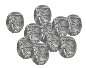 Earth Therapy - Value 10 Pack - Pocket Guardian Angel Coins with Serenity Prayer Cards - Token Charm for Wallet or Car - Blessing Gift for Yourselves and Your Loved Ones