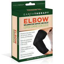 Load image into Gallery viewer, Copper Elbow Compression Sleeve - Medium - Earth Therapy