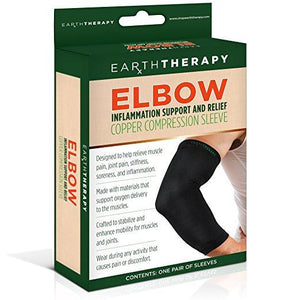 Copper Elbow Compression Sleeve - Medium - Earth Therapy