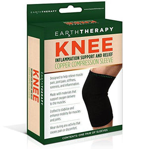 Copper Knee Compression Sleeve - Medium - Earth Therapy