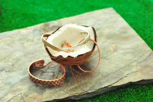 Pure Copper Magnetic Gear Cuff style for Men