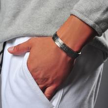 Load image into Gallery viewer, 3 Pack Copper Magnetic Therapy Bracelet Set Featuring Men&#39;s Watch Cuff Bracelet, Celtic Pewter Bracelet, and Golf Bracelet