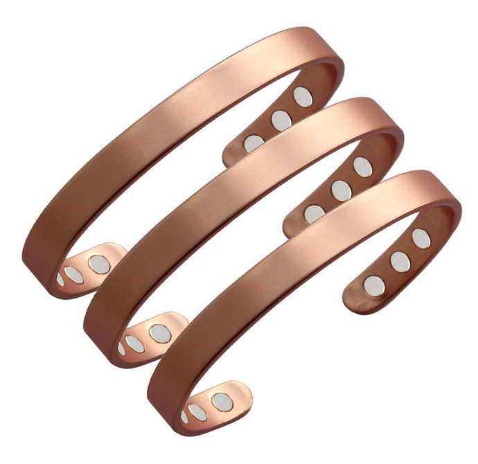 Pure Copper Magnetic Bracelet Gift Set With A Luxurious Velvet Pouch