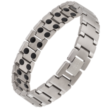 Load image into Gallery viewer, Pure Titanium Magnetic Therapy Bracelet for Men - Earth Therapy