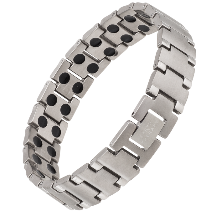 Pure Titanium Magnetic Therapy Bracelet for Men - Earth Therapy
