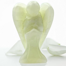Load image into Gallery viewer, Earth Therapy Pocket Guardian Angel with Serenity Prayer Card - Xiuyu JADE Natural Crystal Healing Stone Figurine - Gift for Yourselves and Your Loved Ones……