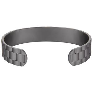 Men's Pure Copper Magnetic Arthritis Relief Bracelet - Adjustable Black Gear Cuff Style - Earth Therapy