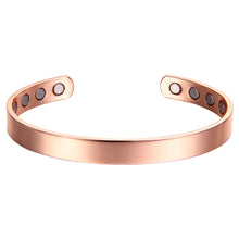Load image into Gallery viewer, Women’s Pure Copper Magnetic Healing Shiny Bracelet for Arthritis, Carpal Tunnel, and Joint Pain Relief…