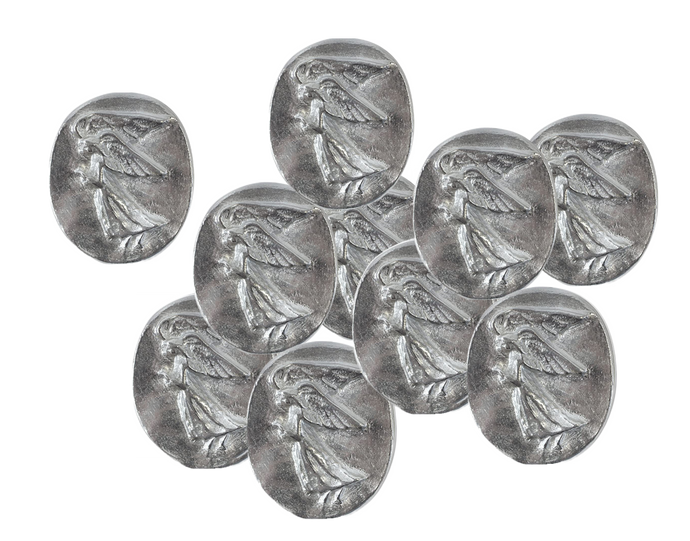Earth Therapy - Value 10 Pack - Pocket Guardian Angel Coins with Serenity Prayer Cards - Token Charm for Wallet or Car - Blessing Gift for Yourselves and Your Loved Ones