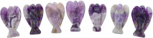 Load image into Gallery viewer, Pocket Guardian Angel with Serenity Prayer Card - AMETHYST Natural Crystal Healing Stone Figurine - Gift for Yourselves and your loved ones