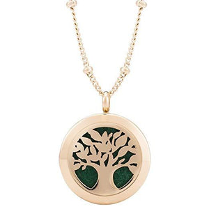 Rose Gold Aromatherapy Pendant for Essential Oils