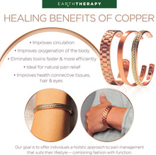 Load image into Gallery viewer, Women’s Pure Copper Magnetic Healing Shiny Bracelet for Arthritis, Carpal Tunnel, and Joint Pain Relief…