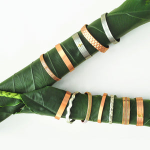 Shiny Pure Copper Magnetic Bracelets - Set of 3 - Adjustable Sizing for Men & Women