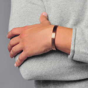 Copper Magnetic Greek Style Bracelet for Tennis Sports, Recovery & Injury Relief