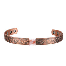 Load image into Gallery viewer, Earth Therapy Copper Flower Magnetic Healing Bracelet for Recovery and Pain Relief