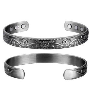 Earth Therapy Iron Flower Magnetic Healing Bracelet for Recovery and Pain Relief