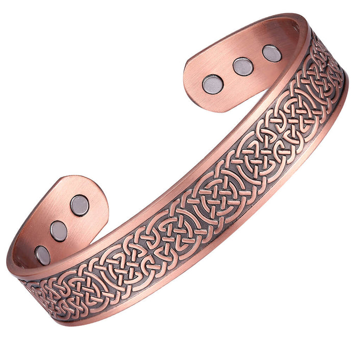 Earth Therapy Copper Chain Magnetic Healing Bracelet for Recovery and Pain Relief