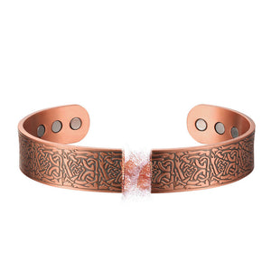 Earth Therapy Viking Bronze Magnetic Healing Bracelet for Recovery and Pain Relief