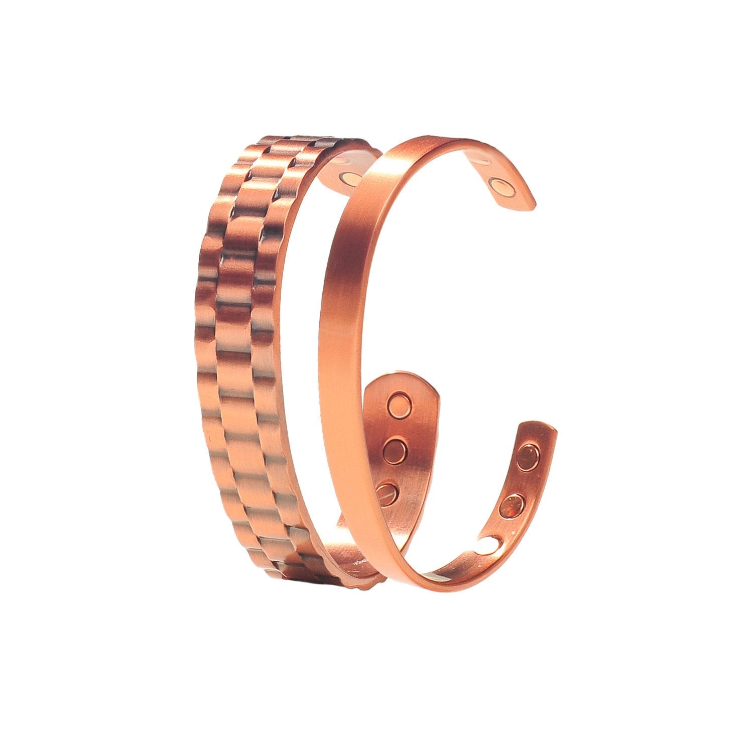 Value Pack Pure Copper Magnetic Bracelets Recovery and Arthritis Relief for Men and Women