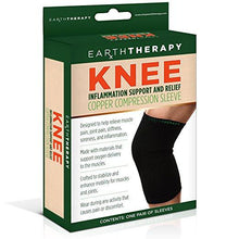 Load image into Gallery viewer, Copper Knee Compression Sleeve - Large - Earth Therapy