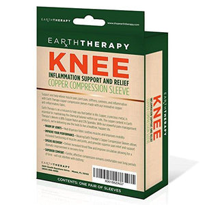 Copper Knee Compression Sleeve - Large - Earth Therapy